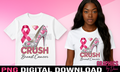 ✨ Crush Breast Cancer – Digital PNG Download ✨
