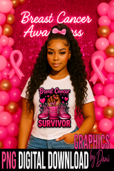 Breast Cancer Awareness Mega Pack PNG Bundle – Limited Edition