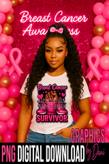 Breast Cancer Awareness Mega Pack PNG Bundle – Limited Edition