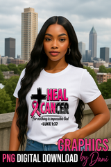 ✨ HEAL Cancer Faith-Inspired PNG ✨