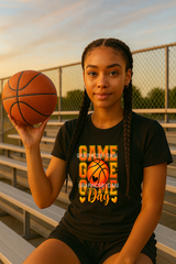 🏀 Game Day Basketball Glitter PNG – Bold, Glossy & Vibrant Design