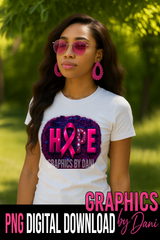 Title: Hope Breast Cancer Awareness PNG