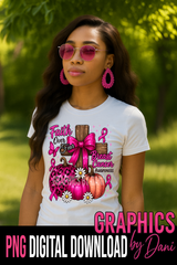 Faith Over Fear – Breast Cancer Awareness PNG 🎀✨