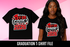Let Us Cook Class of 2026 Graduation PNG β RED