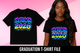 Senior 2026 Graffiti PNG | Bold & Colorful Graduation Digital Download