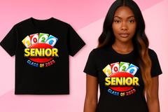 Senior Class of 2026 PNG β UNO Inspired Graduation Graphic for Shirts, Mugs & More