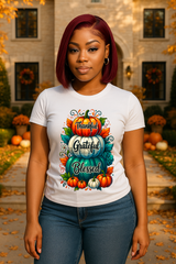 Thankful Grateful Blessed Fall Pumpkin Stack PNG