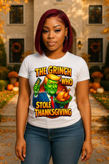 The Grinch Who Stole Thanksgiving Blue PNG | Funny Thanksgiving Shirt Design | Bold & Glossy Holiday Graphic PNG FILE ONLY