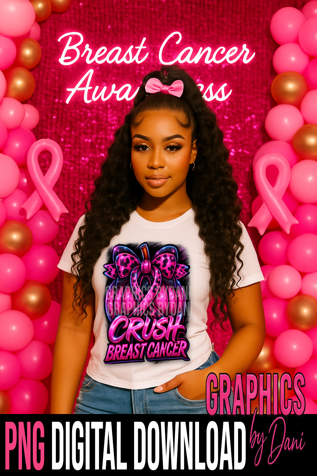 Breast Cancer Awareness Mega Pack PNG Bundle – Limited Edition