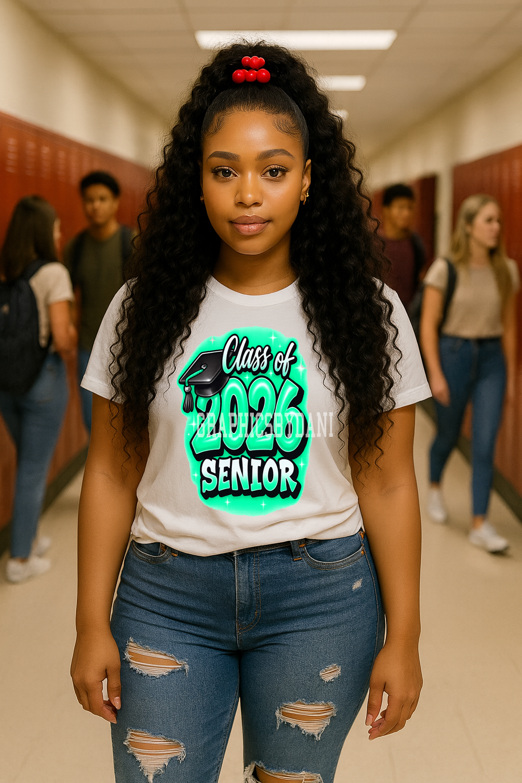 Class of 2026 Senior PNG Bundle – 10 Airbrush Graduation Designs
