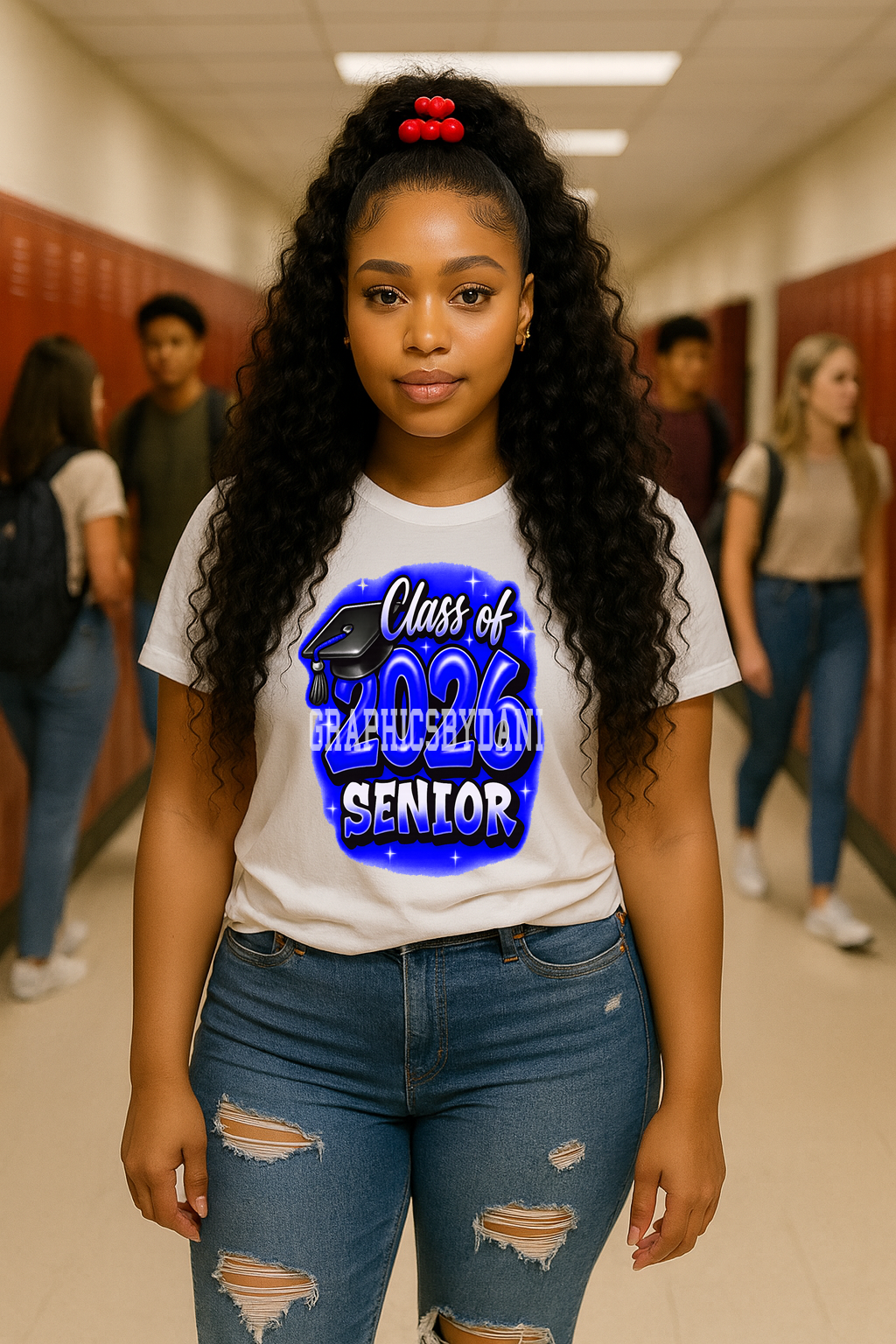 Class of 2026 Senior PNG Bundle – 10 Airbrush Graduation Designs