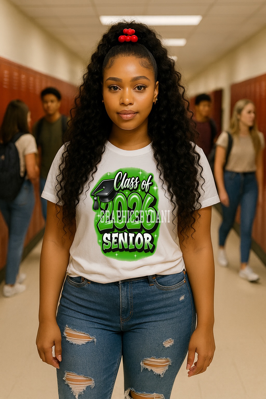 Class of 2026 Senior PNG Bundle – 10 Airbrush Graduation Designs