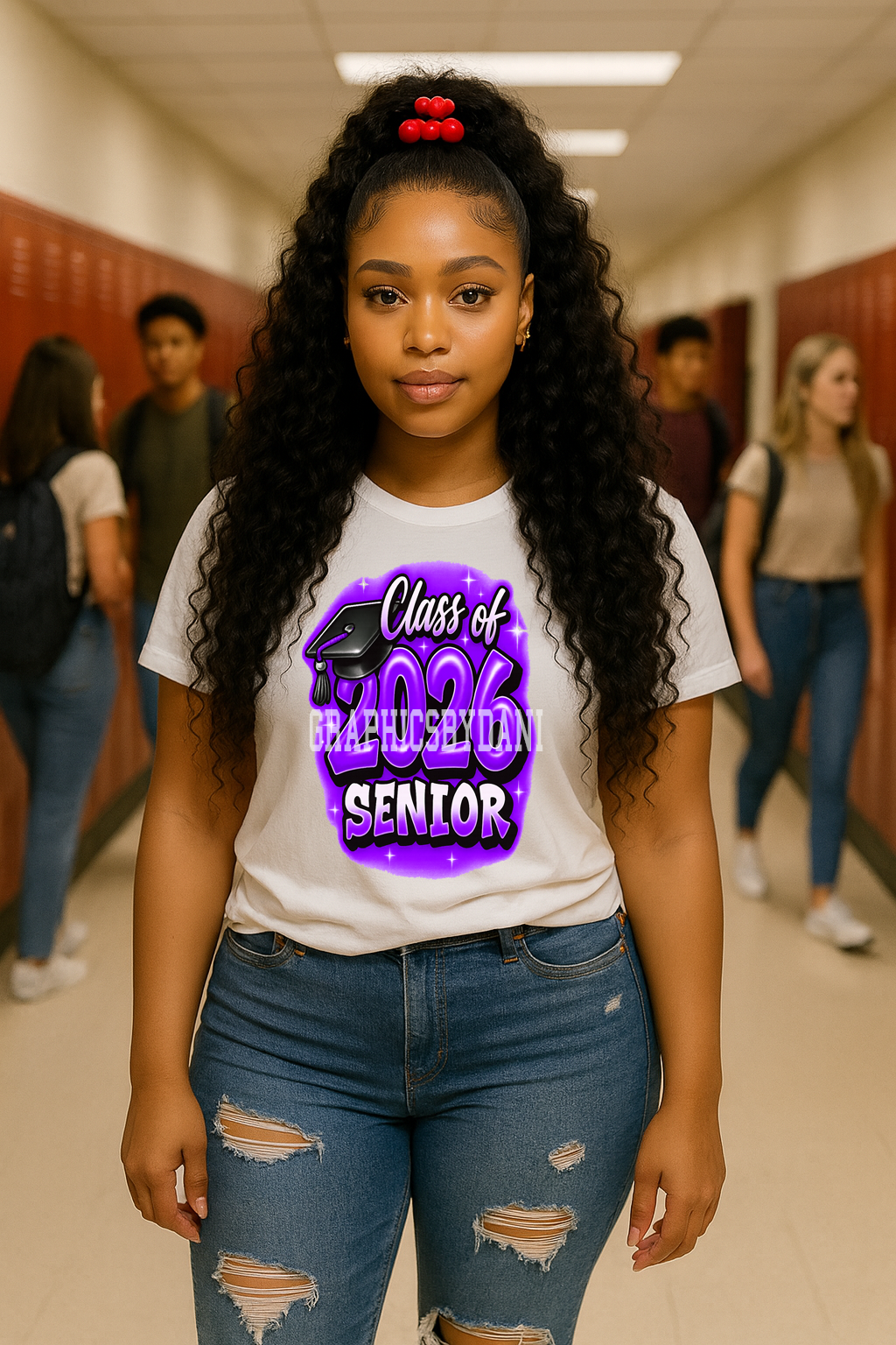 Class of 2026 Senior PNG Bundle – 10 Airbrush Graduation Designs