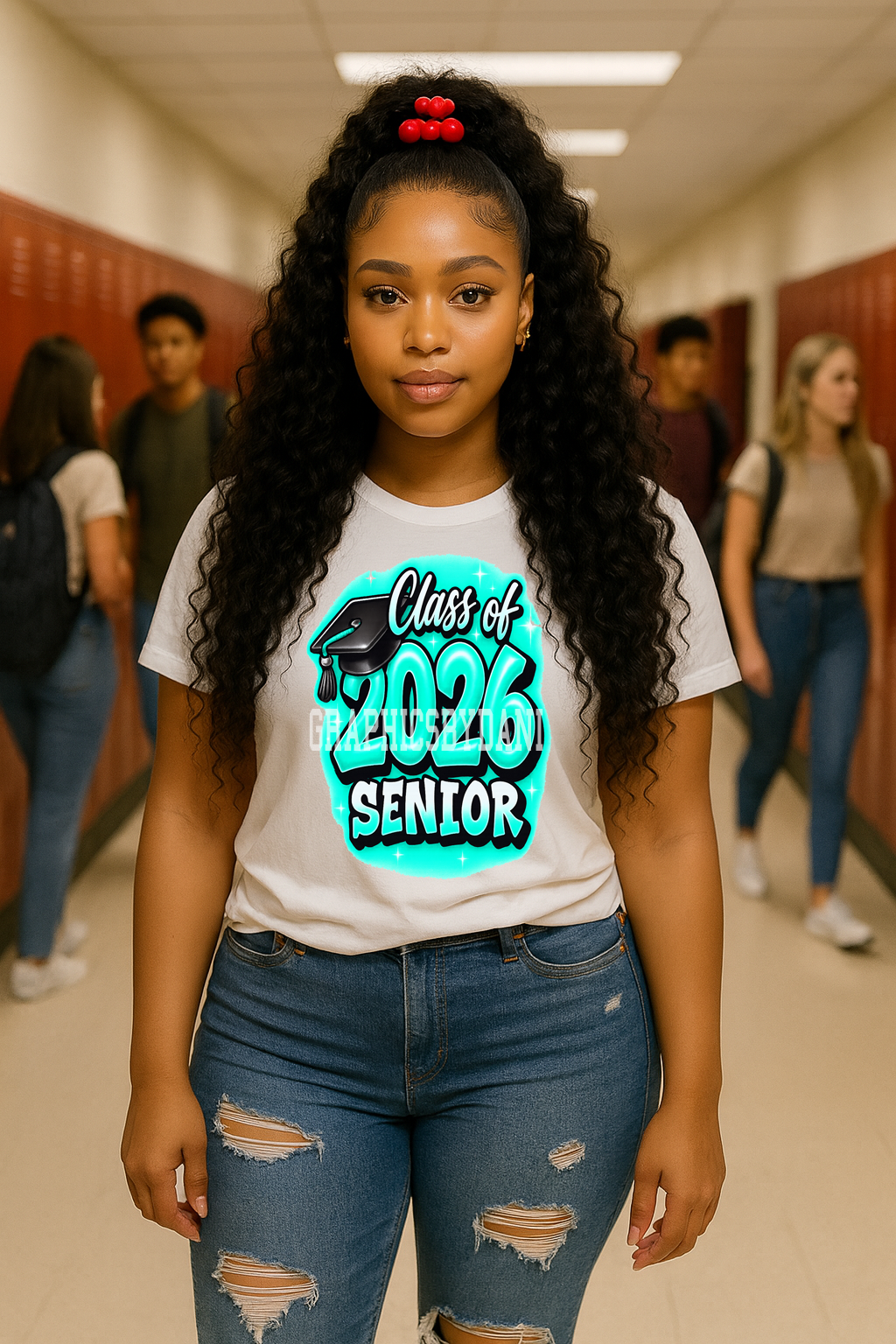 Class of 2026 Senior PNG Bundle – 10 Airbrush Graduation Designs