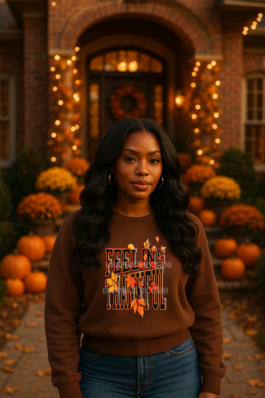 Feeling Thankful – Bold Autumn Leaves PNG