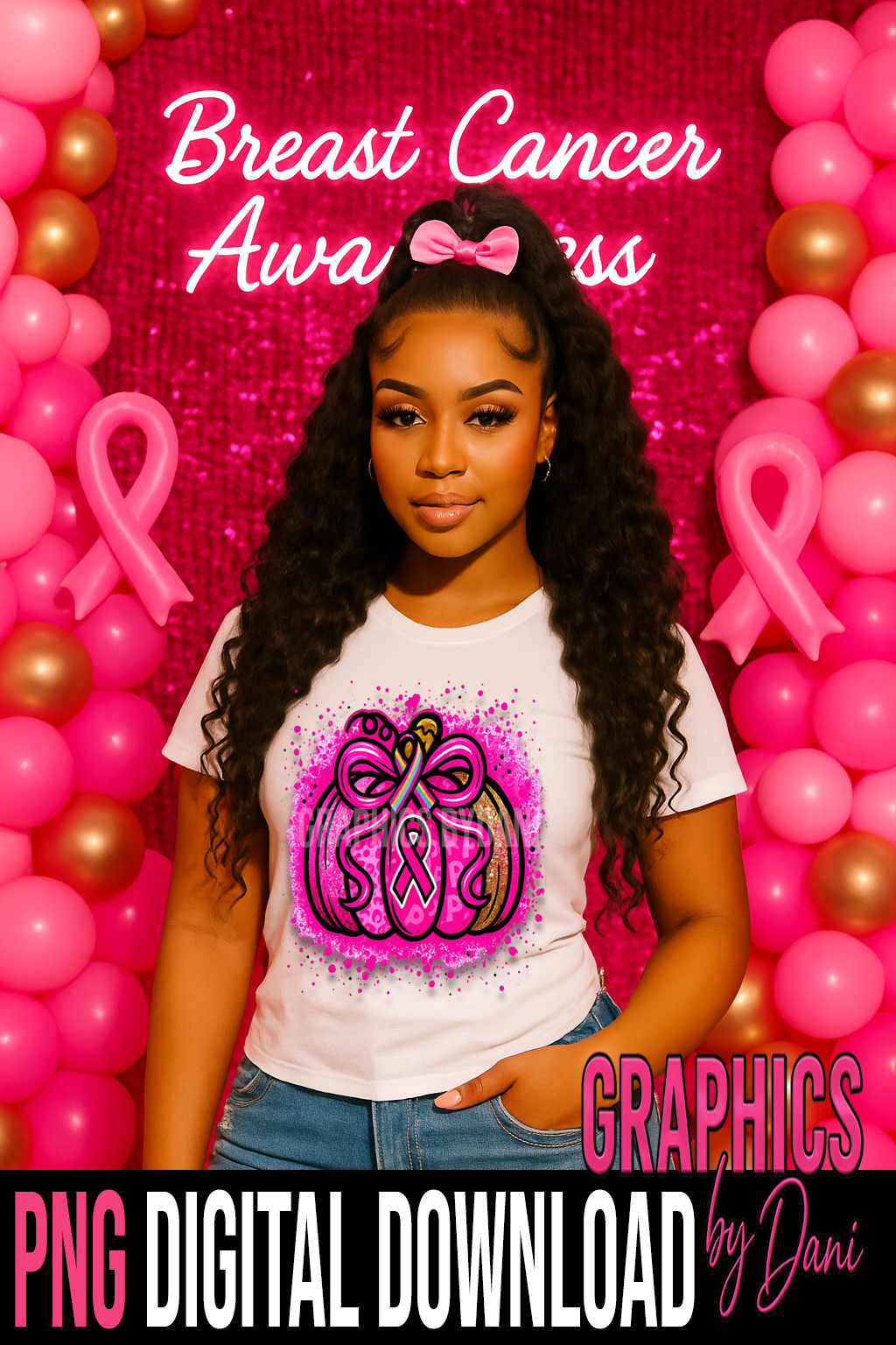 Breast Cancer Awareness Mega Pack PNG Bundle – Limited Edition