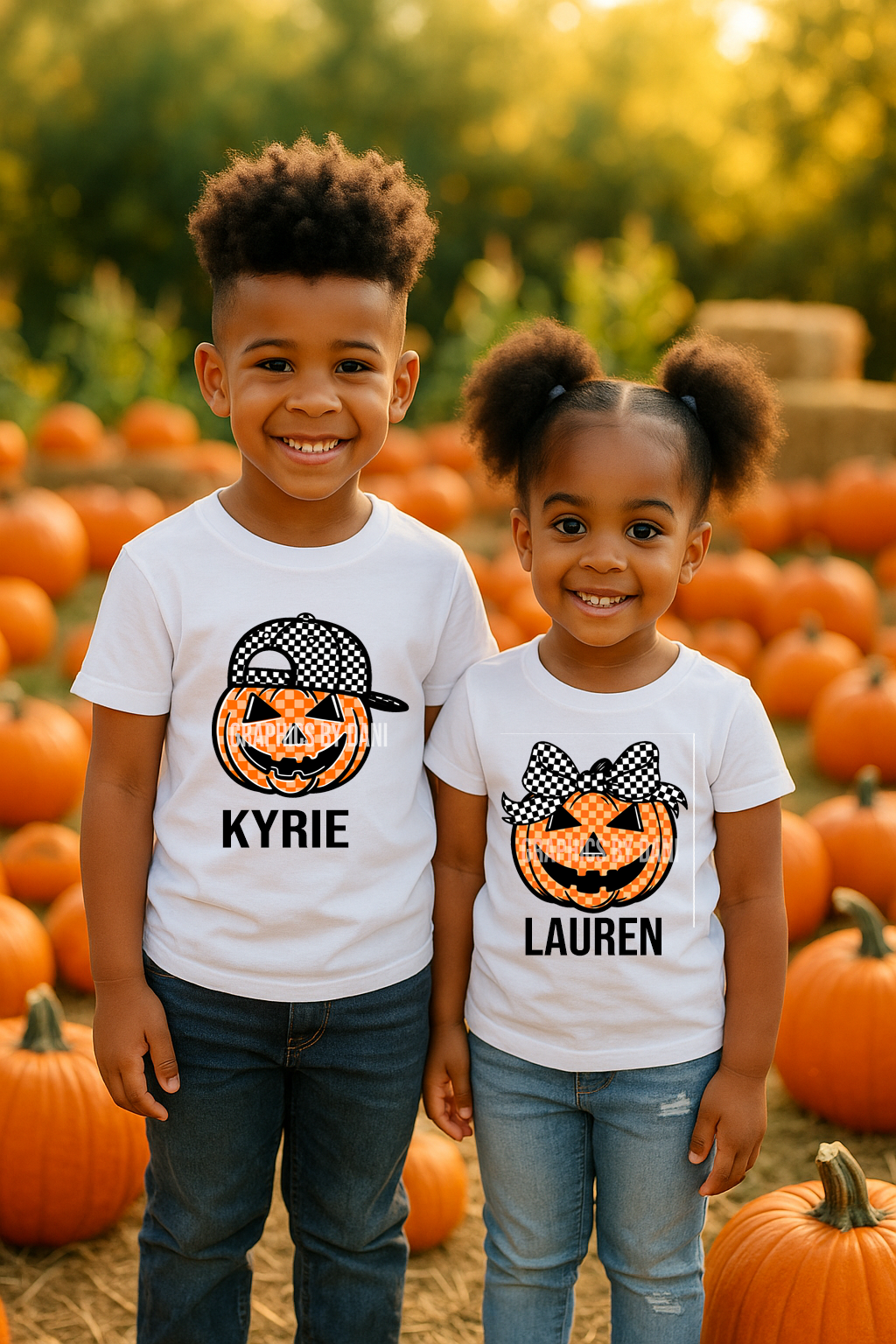 🎃 Pumpkin Patch Kids Bundle – Matching Halloween PNGs 👻