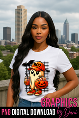 Spooky Cute Ghost PNG – Digital Download 👻✨