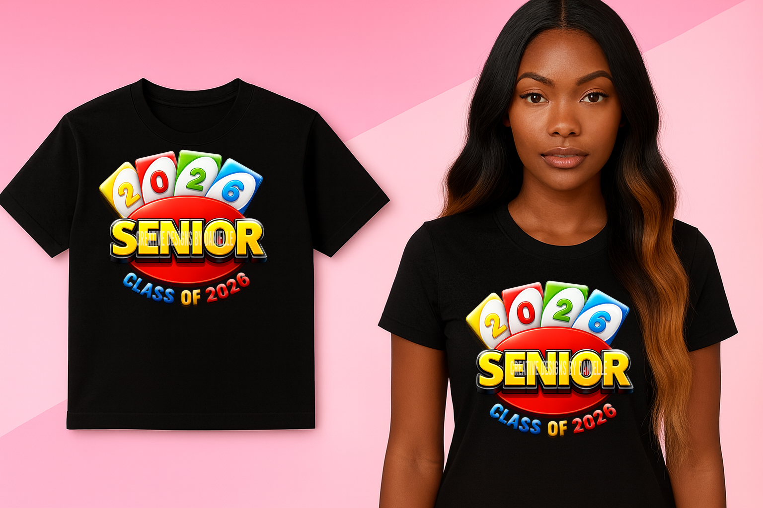Senior Class of 2026 PNG – UNO Inspired Graduation Graphic for Shirts, Mugs & More