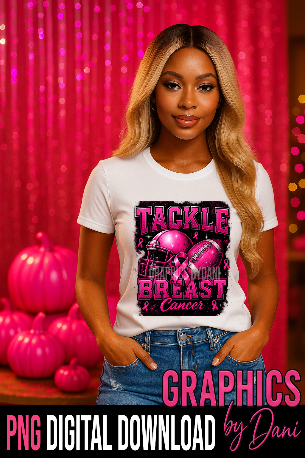 Tackle Breast Cancer – PNG Digital Download